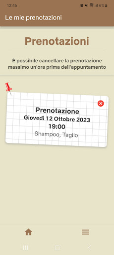 Android application Pennino Barber screenshort