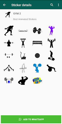 Gym Stickers for Whatsapp