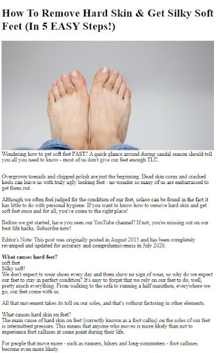 How To Make Your Feet Soft Screen 2