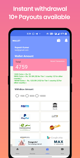 earnKing: Cash Earning Apps Screenshot 3 - AppWisp.com