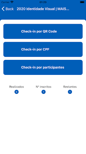 Check-in Sebrae-MG Screen 3