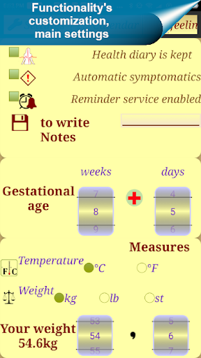 Android application Pregnancy Assistant screenshort
