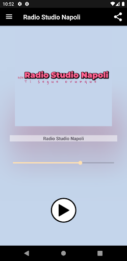 Android application Radio Studio Napoli screenshort
