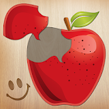 Puzzle for kids - learn food icon
