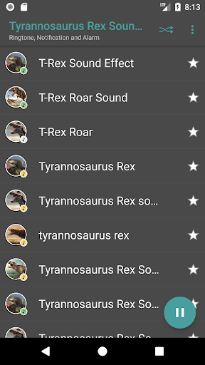 Dinosaur Sounds Screen 2