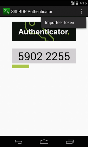 SSLRDP Authenticator Screen 2