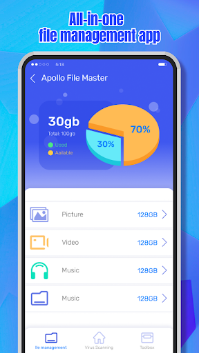 Android application Apollo File Master screenshort