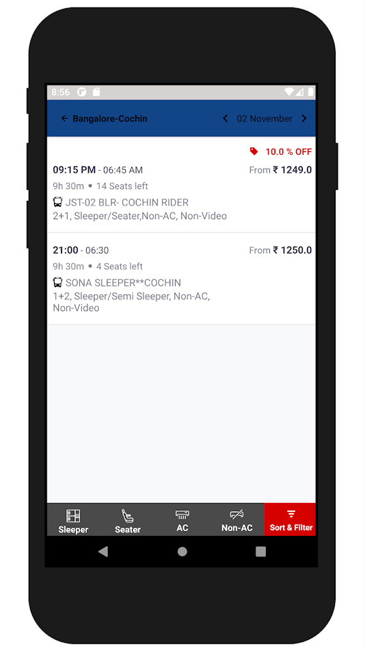 #3. Sona Travels (Android) Podle: Bus Operator Solution
