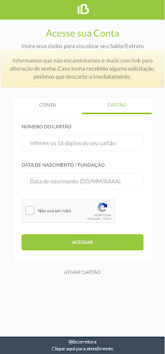 Android application IB Corretora screenshort