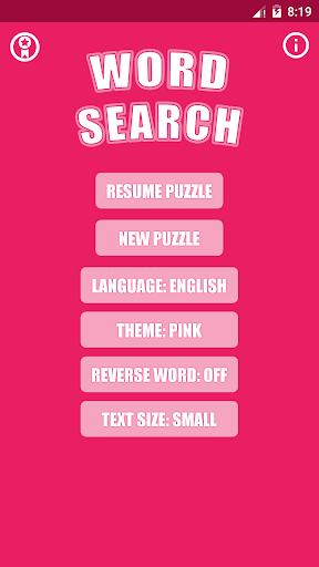 Android application Word Search by Rotha Apps screenshort
