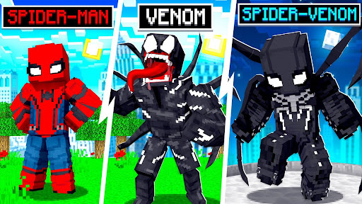 Spider Venom Skin Mod For MCPE