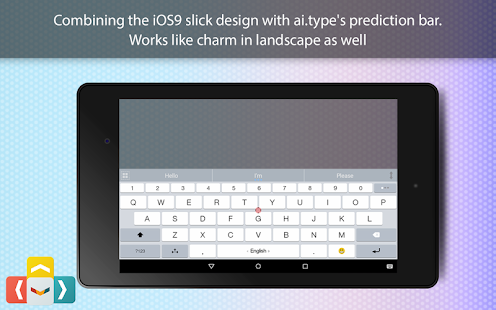 ai.type OS 12 لقطة شاشة لموضوع لوحة المفاتيح