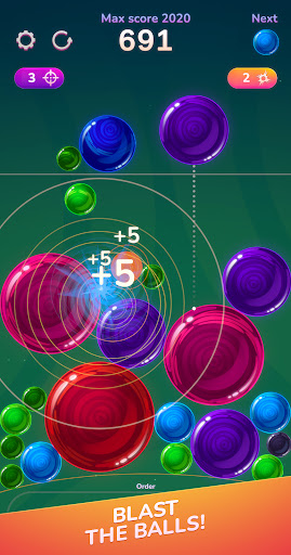 Android application Sunball 2048: Drop and merge screenshort