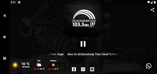 De La Costa Radio Screen 2