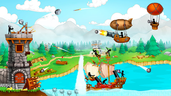 The Catapult: Castle Clash with Stickman Pirates apktram screenshots 9