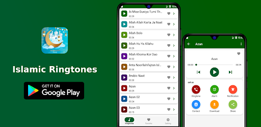 Android application Islamic Ringtones screenshort