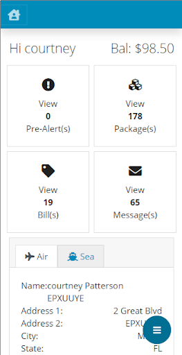 Android application QUICK N FAST COURIER SERVICE screenshort