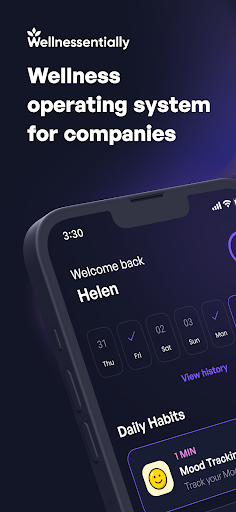 Android application Wellnessentially screenshort
