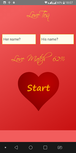 Love Calculator Screen 2