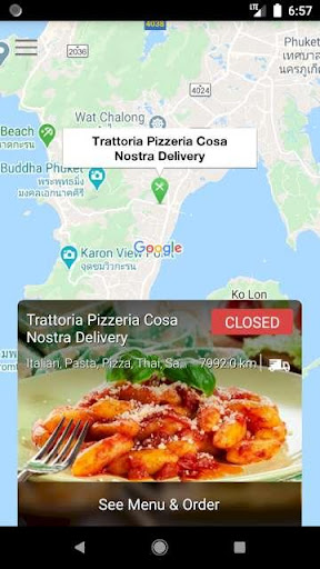 Cosa Nostra Delivery Phuket Screen 2