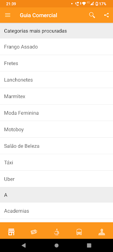 Android application Guia Goiabeiras screenshort