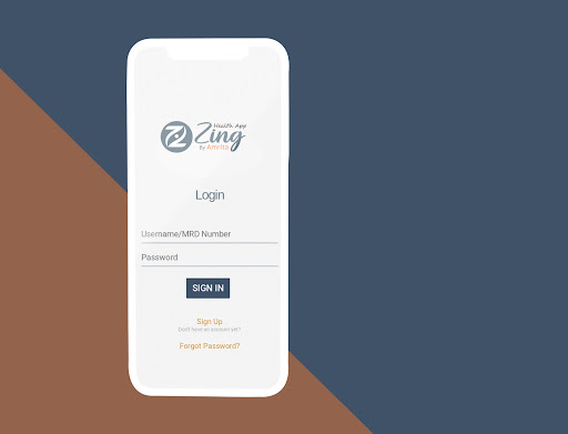 Android application EMS Zing Health App screenshort