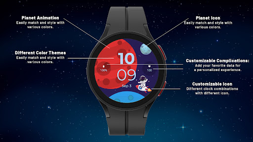 Space Galaxy Watch Faces screenshot 19