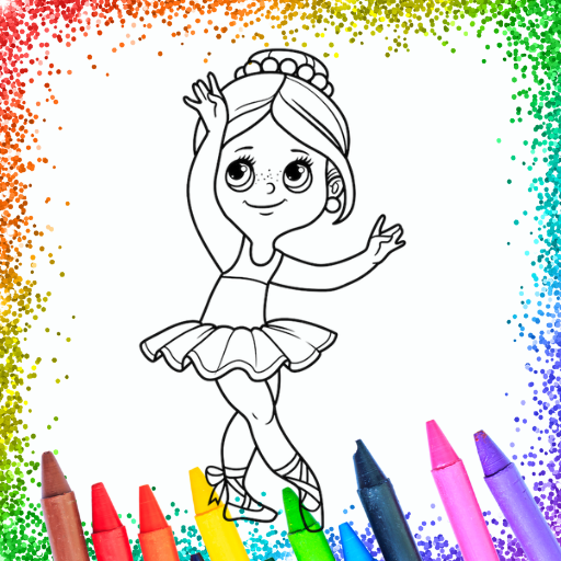 Ballerina Coloring Glitter Download on Windows