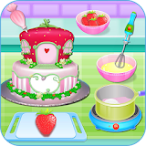 Olivia cooking strawberry cake icon