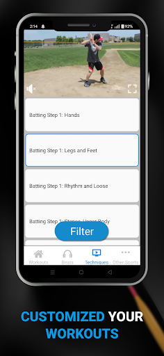 Screenshot of Baseball Strength Training