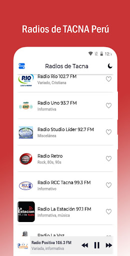 Radios de Tacna Screen 2