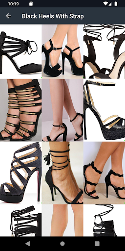 Black Heels With Strap