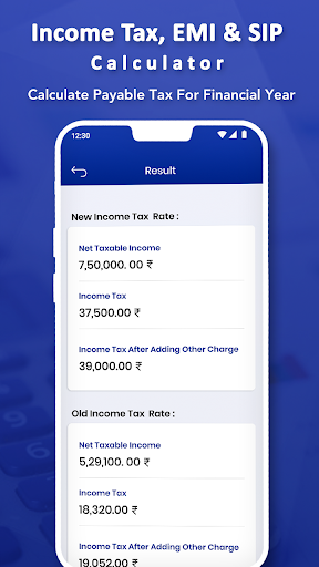 Financial Calculator-Income Ta Screen 3