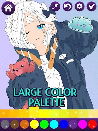 Game screenshot Anime Manga Coloring Book mod apk