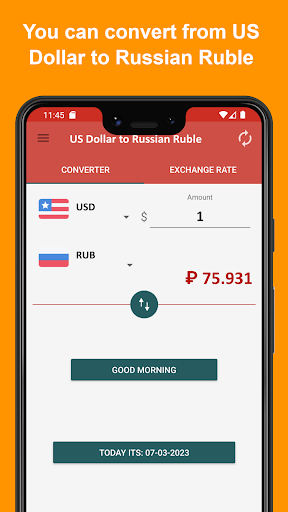 US Dollar to Russian Ruble Screen 2