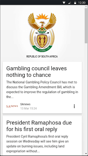 South African Government Screen 2