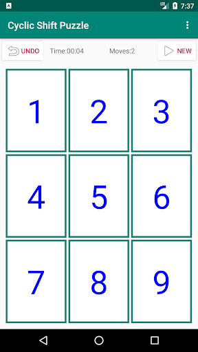 Android application CSP - Cyclic Shift Puzzle screenshort