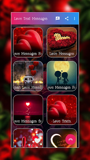 Android application Romantic Love Messages screenshort