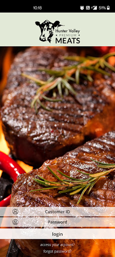 Android application Hunter Valley Premium Meats screenshort