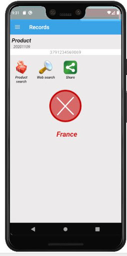 Android application Boycott French Goods screenshort