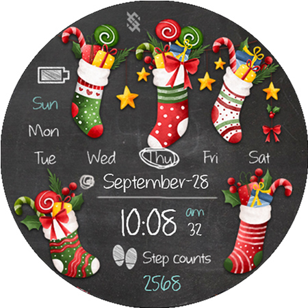 BFF41- Merry Christmas Socks screenshot 17