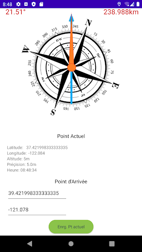Compass GPS point Screen 3