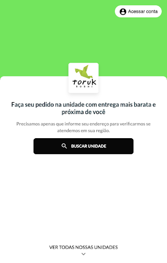 Android application Toruk Sushi Delivery screenshort