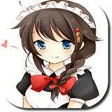Anime Maid Girl Comics Manga icon