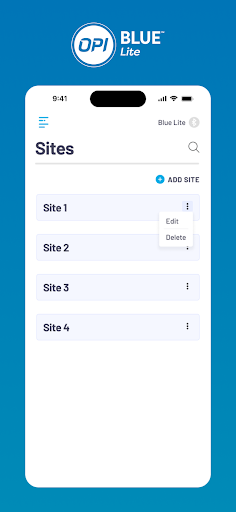 Android application Blue Lite screenshort