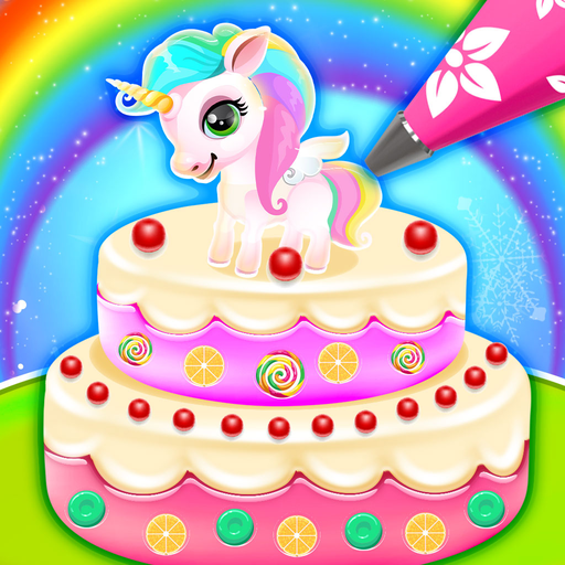 Unicorn Cake Baking Girl Games 1.1 Icon