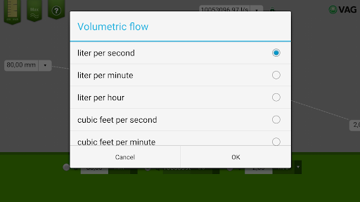 FlowCalculator Screen 2