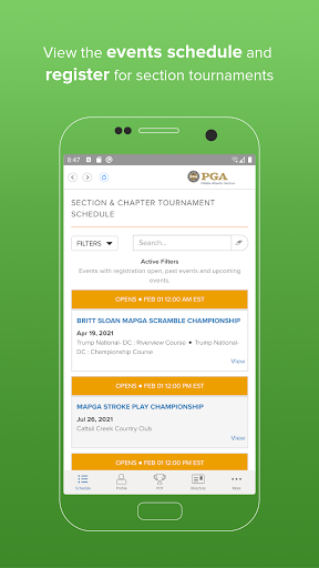 Middle Atlantic PGA Section Screen 2