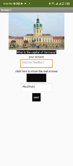 Capital Quiz - Screenshot 1