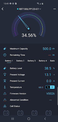 Renogy DC Home Screen 3